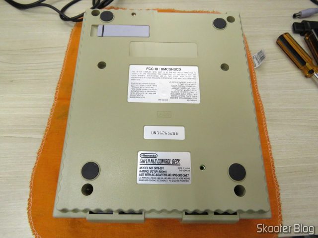 Parte de baixo do Super Nintendo Original NTSC PCB SHVC-CPU-01 CPU/PPU1/PPU2 2/1/3.