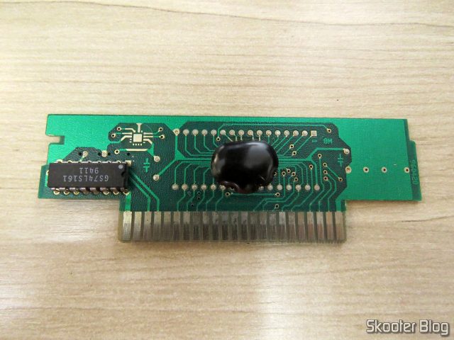 PCB do cartucho Kawasaki Superbike Challenge, do Super Nintendo.