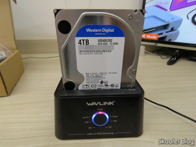 HDD Western Digital Blue 4TB WD40EZRZ, no Wavlink USB 3.0 Dual Bay Docking Station.