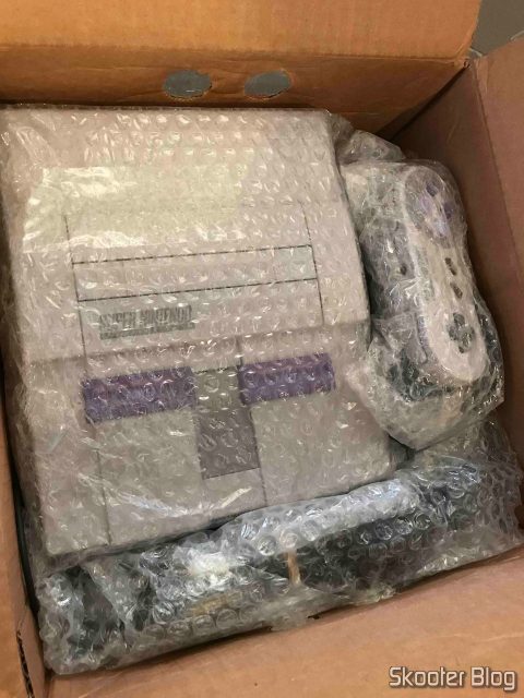 Foto do meu Super Nintendo, tirada pelas Envios Diretos.