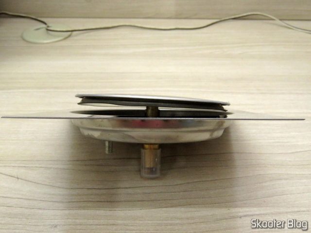 Ralo Inteligente Click Banheiro 15x15 cm Inox c/ Veda Cheiro.Ralo Inteligente Click Banheiro 15x15 cm Inox c/ Veda Cheiro