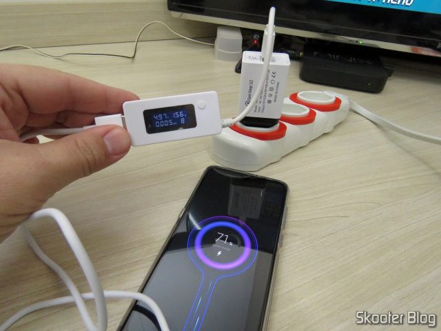 Teste do Carregador Quick Charge 3.0 de 18W..