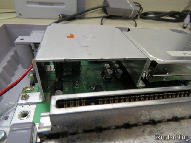 A placa do Super Nintendo.