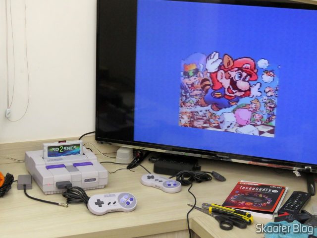 Teste de burn-in do Super Nintendo.