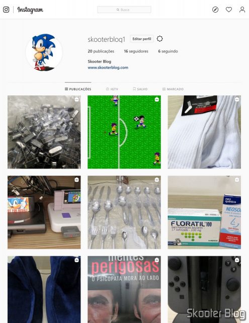 Skooter Blog no Instagram.