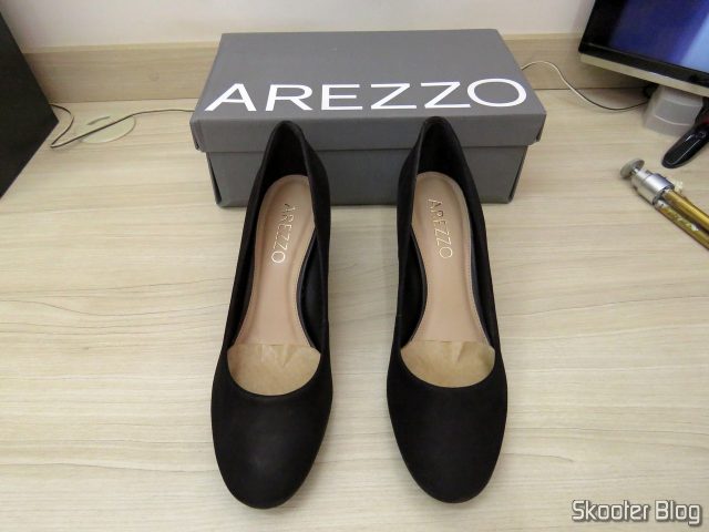 Scarpin Nobuck Salto Médio Preto - Arezzo - A1027300260004U36