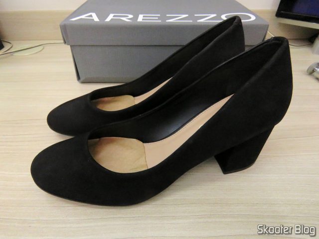 Scarpin Nobuck Salto Médio Preto - Arezzo - A1027300260004U36
