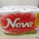Segundo pacote de Neve Papel Higiênico Toque de Seda, 16 rolos - Leve 16 Pague 15.