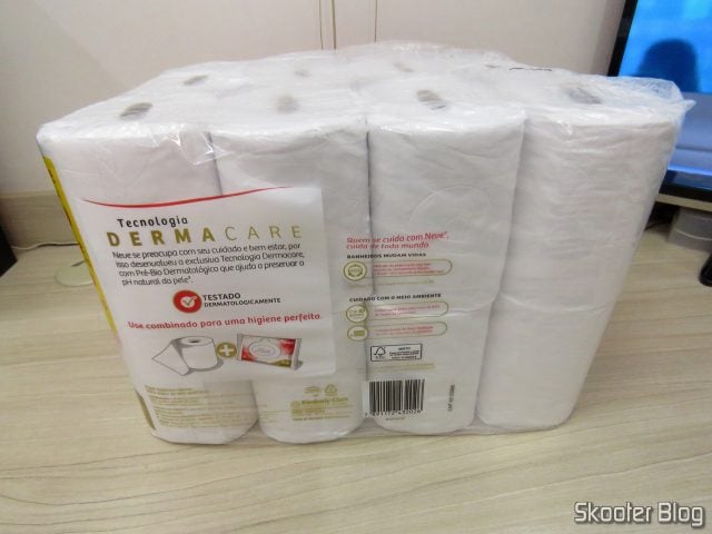 Segundo pacote de Neve Papel Higiênico Toque de Seda, 16 rolos - Leve 16 Pague 15.