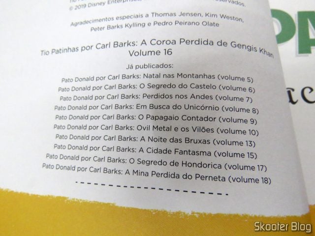 Volumes já lançados da Coleção Carl Barks Defintiiva.