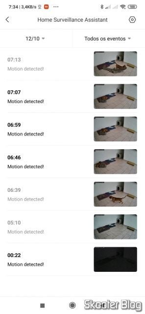 Mi Home visualizando a Xiaomi Mi Home Security Camera 360º.Xiaomi Mi Home Security Camera 360º.