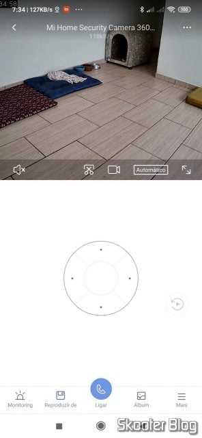 Mi Home visualizando a Xiaomi Mi Home Security Camera 360º.Xiaomi Mi Home Security Camera 360º.