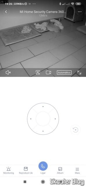 Mi Home visualizando a Xiaomi Mi Home Security Camera 360º.Xiaomi Mi Home Security Camera 360º.