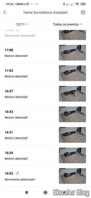Mi Home visualizando a Xiaomi Mi Home Security Camera 360º.Xiaomi Mi Home Security Camera 360º.