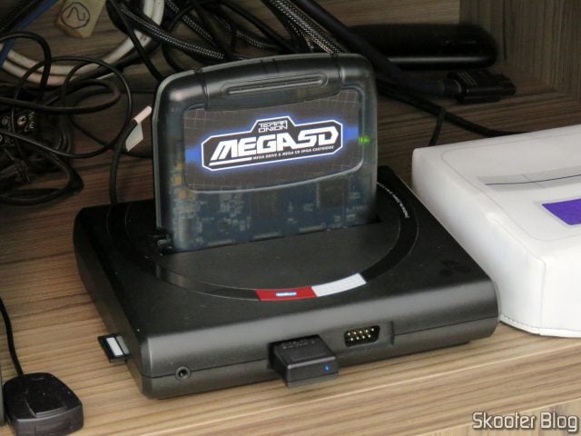 Terraonion MegaSD em funcionamento no Analogue Mega Sg.