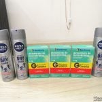 3x Dicloridrato de Levocetirizina 5mg, 3x Desodorante Antitranspirante Aerosol Nivea Silver Protect - Droga Raia - 5º Pedido.