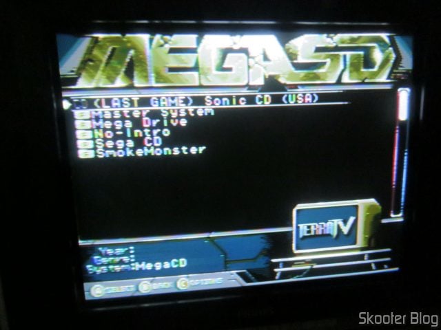 MegaSD em funcionamento.