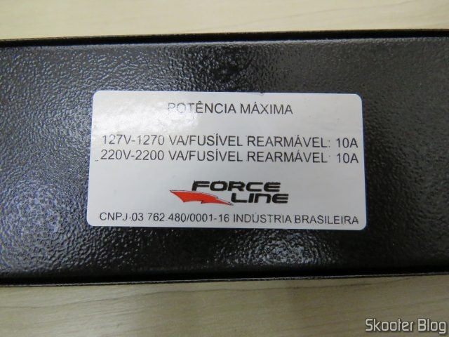 Filtro de Linha com Disjuntores Rearmáveis Individuais Force Line.