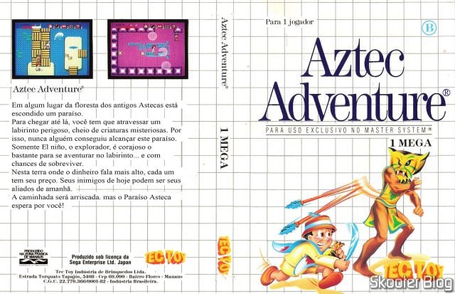 Capa da Tec Toy para o Aztec Adventure.