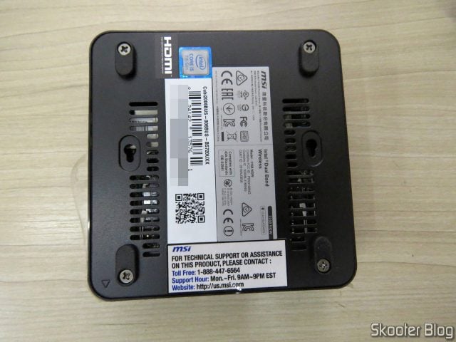 MSI Cubi 2, pronto para uso com o SSD m.2 2242 KingSpec 1TB NGFF.