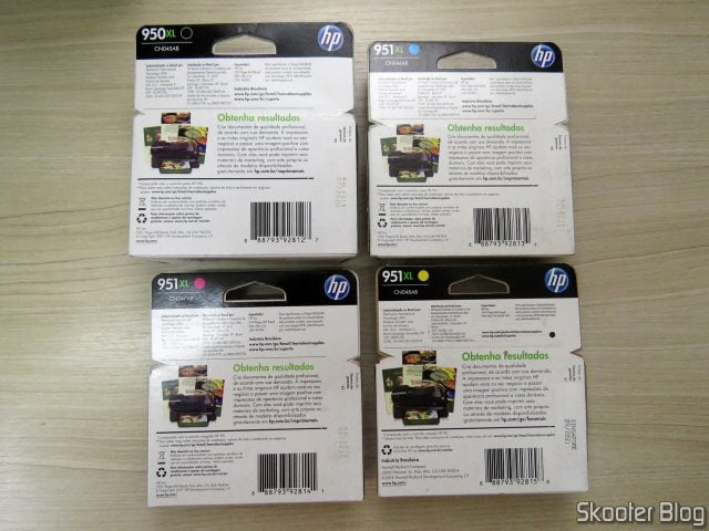 Kit Completo de Cartucho da HP 950/951XL Original Lacrado.