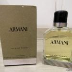 Armani 100 ml EDT Spray (Tester), e sua embalagem.