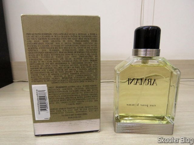 Armani 100 ml EDT Spray (Tester), e sua embalagem.