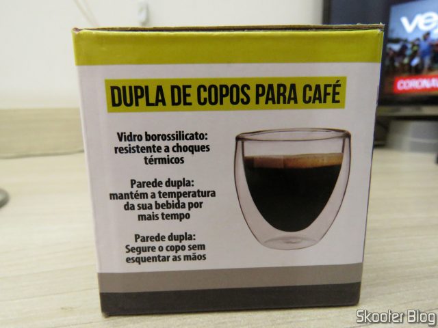 Dupla de Copos para Café Parede Dupla em Borossilicato MimoStyle.