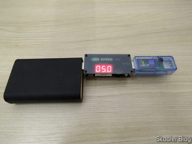 Teste do Controlador USB de Velocidade de Ventiladores (Fans) e Dimmer de LEDs ZK-BUFS 10W.
