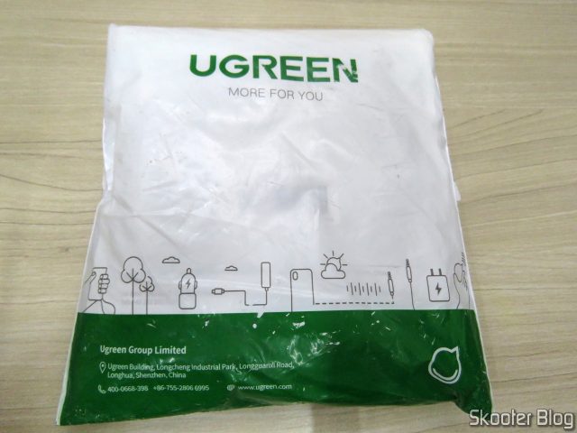 Pacote com os 2 Cabos USB 2.0 Tipo A Macho e Tipo B Macho Ugreen com 3 metros (Cabos de Impressora).