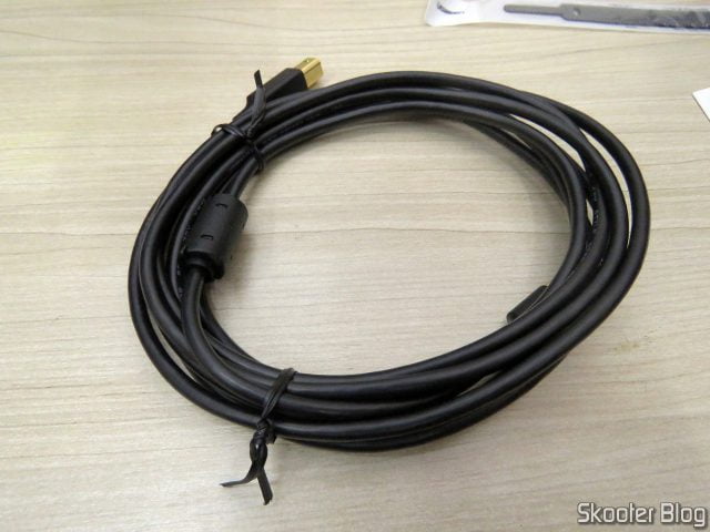 Cabo USB 2.0 Tipo A Macho e Tipo B Macho Ugreen com 3 metros (Cabo de Impressora).