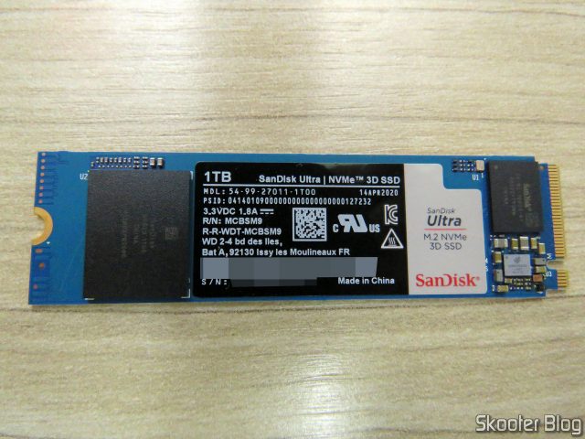 SSD Sandisk Ultra m.2 NVMe 3D 1TB 2280.