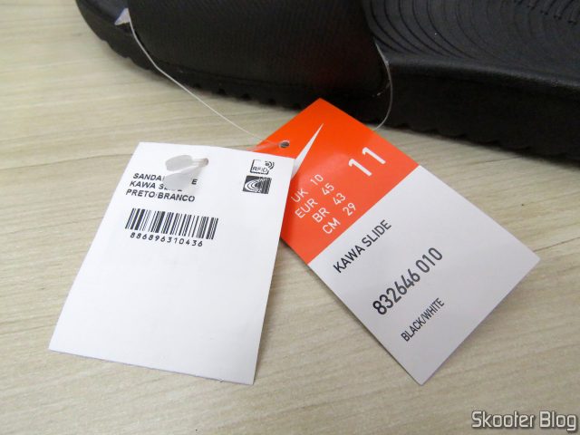 Etiquetas do Chinelo Nike Kawa - Slide - Masculino.