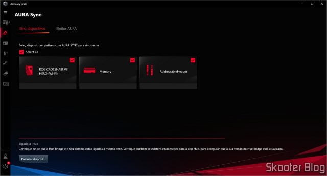 Os módulos de memória são compatíveis com Aura Sync.