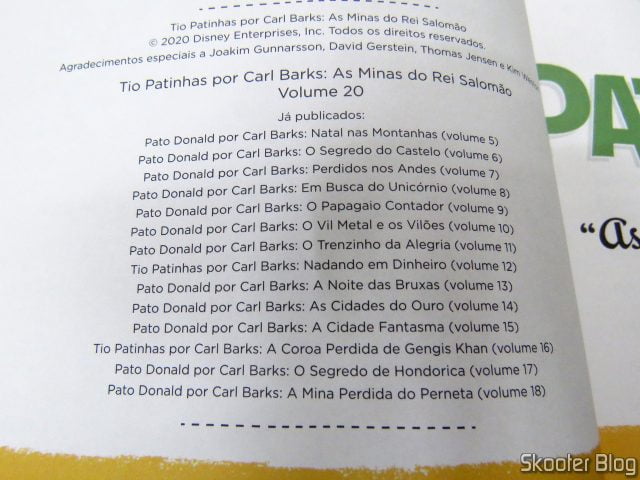 Volumes já lançados da Coleção Carl Barks Definitiva.