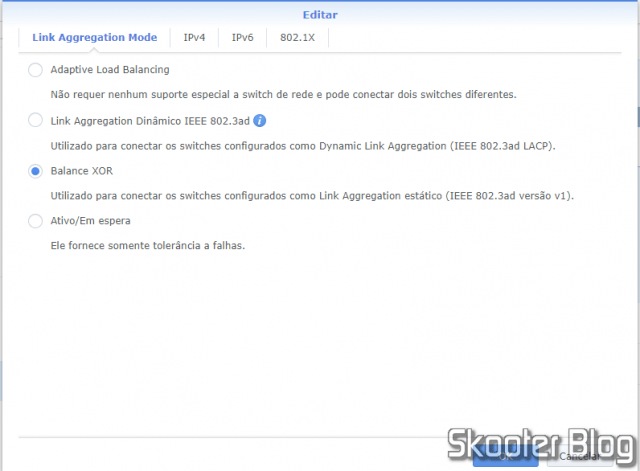 Synology Diskstation DS918+ Link Aggregation Mode.