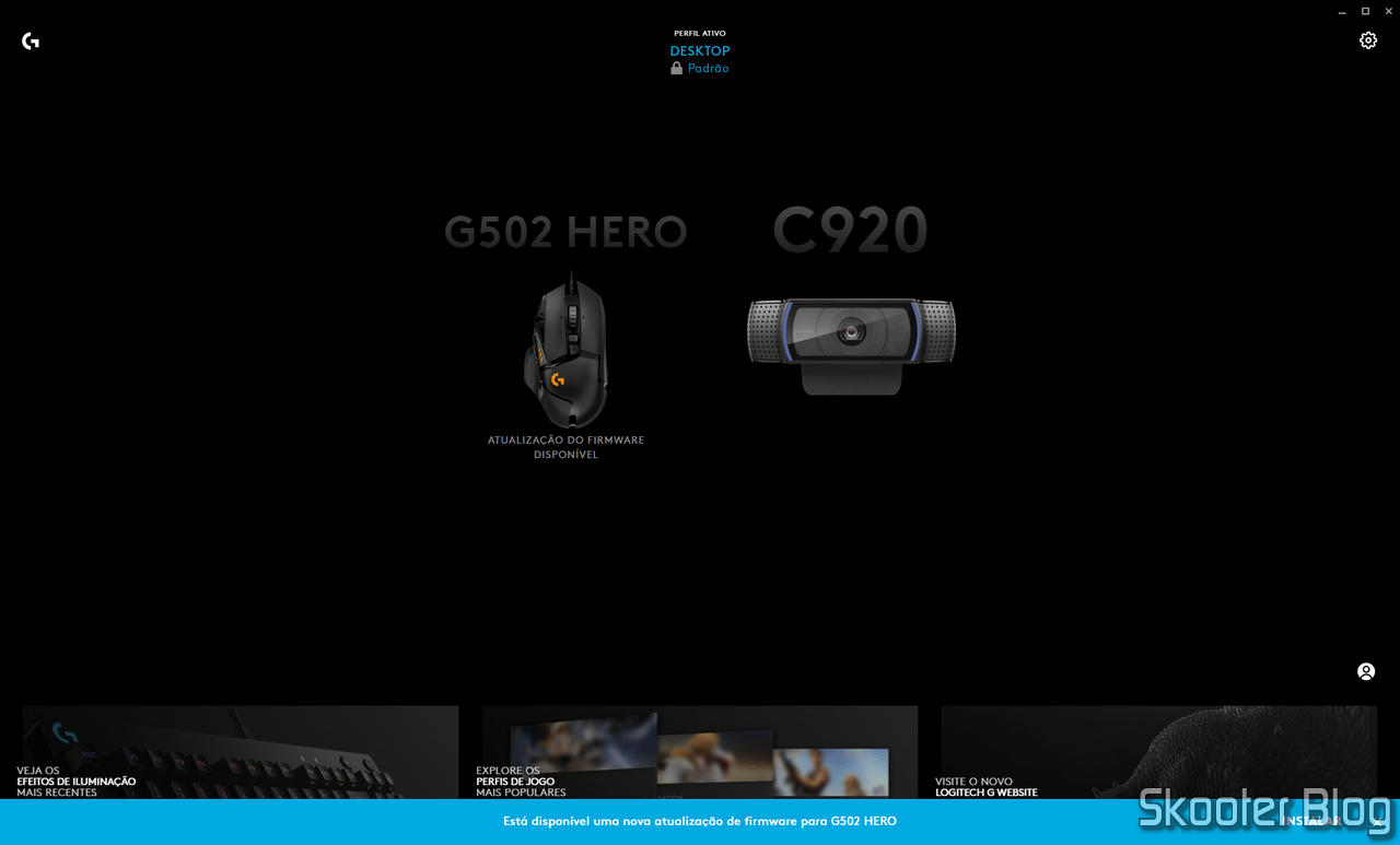 mouse hero g series g403 preto em Promoção no Magazine Luiza