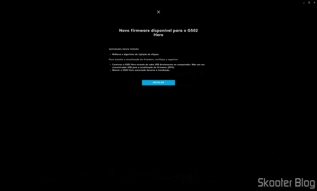 Logitech G Hub - Novo Firmware