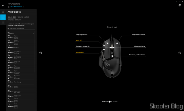 Logitech G Hub - Atribuições