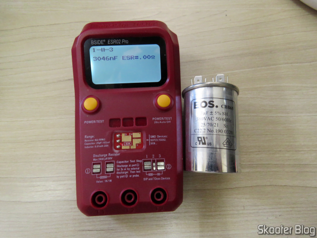 Teste do capacitor novo no BSIDE ESR02 Pro.