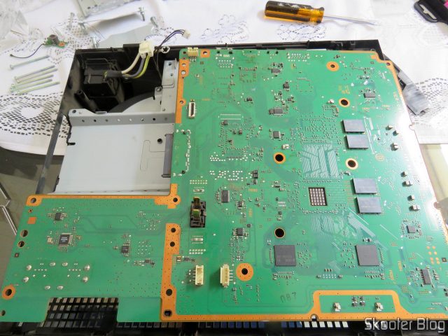 A Placa-Mãe do PlayStation 3.
