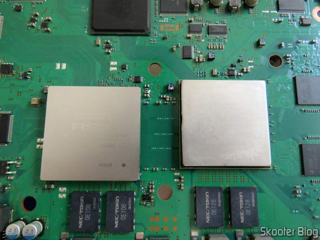 CPU e GPU após a limpeza com álcool isopropílico.