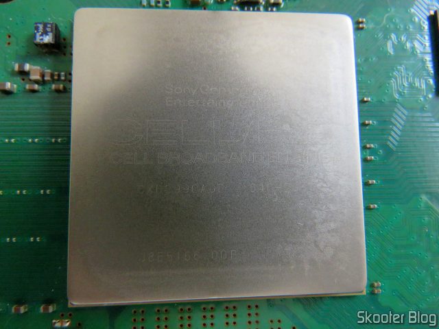 CPU após a limpeza com álcool isopropílico.