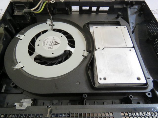 Dissipadores após a limpeza.