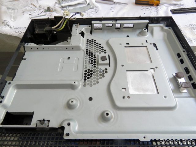 Dissipadores após a limpeza.