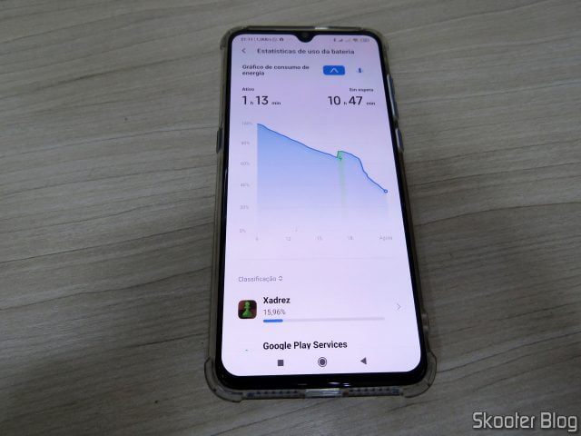 Desempenho do Xiaomi Mi 9 com a bateria nova.