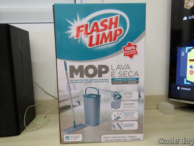 Mop Lava e Seca, MOP7740, Flash Limp, em sua embalagem.
