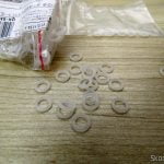 Pacote com Anéis O-Ring para Teclado Mecânico 120 peças Transparentes