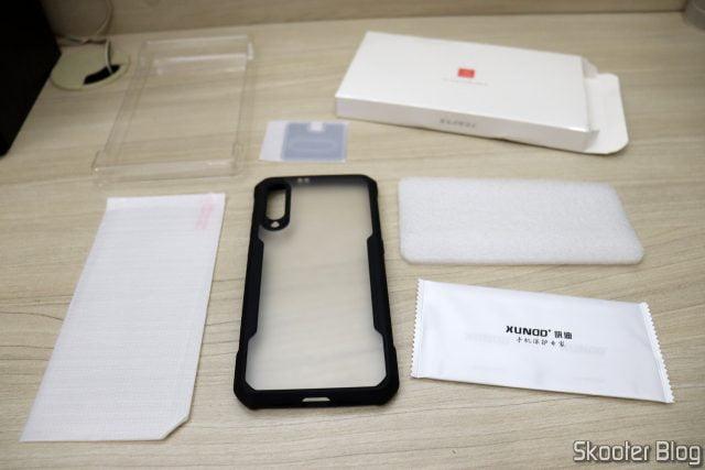 Capa para o Xiaomi Mi 9 Xundd à Prova de Choque, e acessórios.