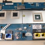 ASUS RT-AC86U, após remoção dos thermal pads originais.